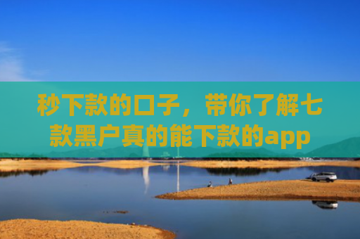 秒下款的口子，带你了解七款黑户真的能下款的app