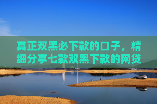 真正双黑必下款的口子，精细分享七款双黑下款的网贷口子