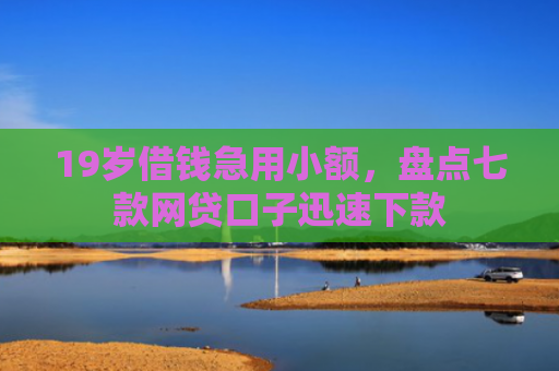 19岁借钱急用小额，盘点七款网贷口子迅速下款