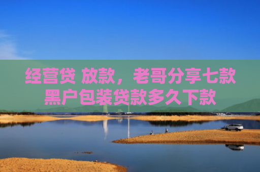 经营贷 放款，老哥分享七款黑户包装贷款多久下款