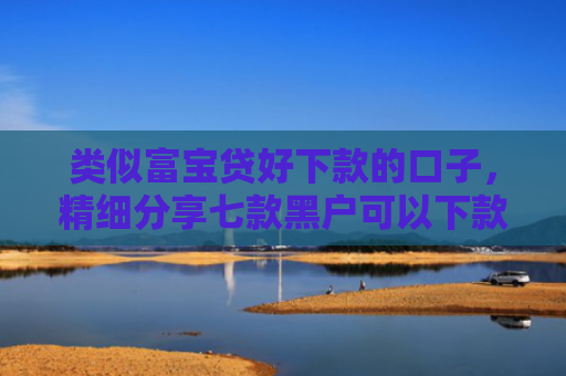 类似富宝贷好下款的口子，精细分享七款黑户可以下款的大额贷款