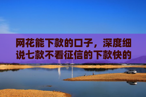 网花能下款的口子，深度细说七款不看征信的下款快的APP网贷