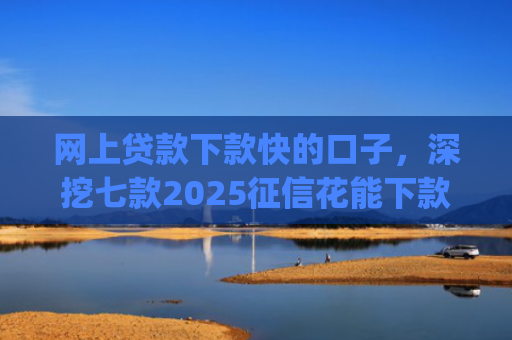 网上贷款下款快的口子，深挖七款2025征信花能下款的正规网贷app