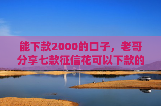 能下款2000的口子，老哥分享七款征信花可以下款的网贷app