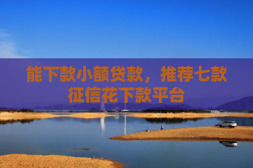 能下款小额贷款，推荐七款征信花下款平台