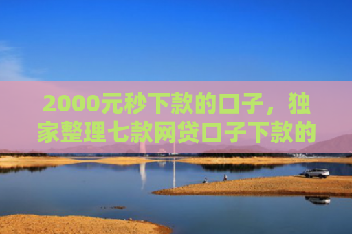 2000元秒下款的口子，独家整理七款网贷口子下款的