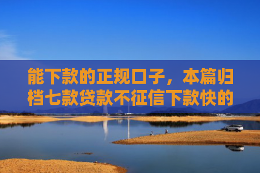 能下款的正规口子，本篇归档七款贷款不征信下款快的平台