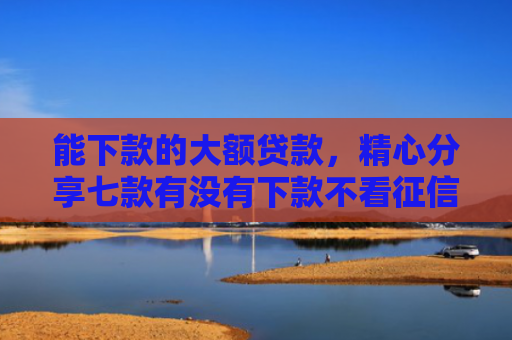 能下款的大额贷款，精心分享七款有没有下款不看征信的网贷平台