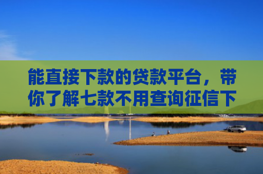 能直接下款的贷款平台，带你了解七款不用查询征信下款平台