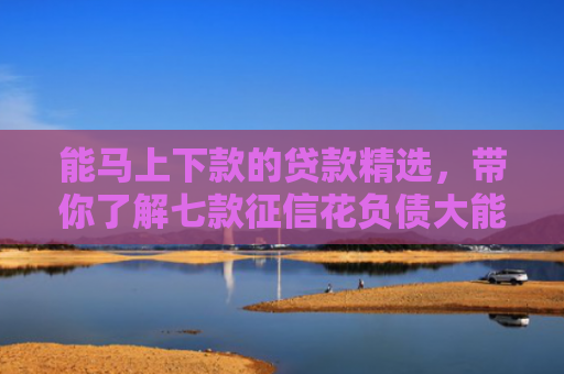 能马上下款的贷款精选，带你了解七款征信花负债大能下款网贷