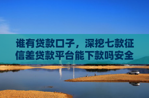 谁有贷款口子，深挖七款征信差贷款平台能下款吗安全吗