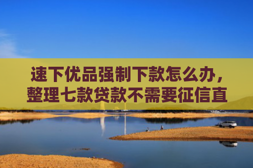 速下优品强制下款怎么办，整理七款贷款不需要征信直接下款