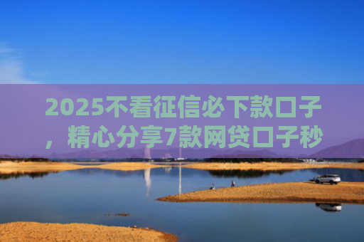 2025不看征信必下款口子，精心分享7款网贷口子秒下款