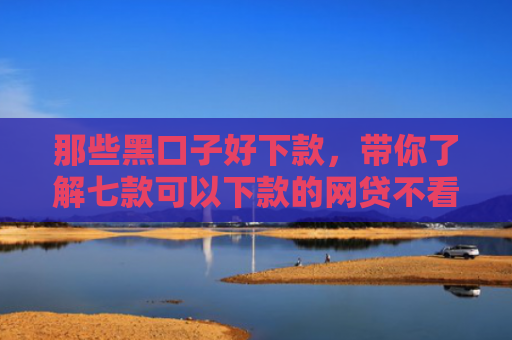 那些黑口子好下款，带你了解七款可以下款的网贷不看征信