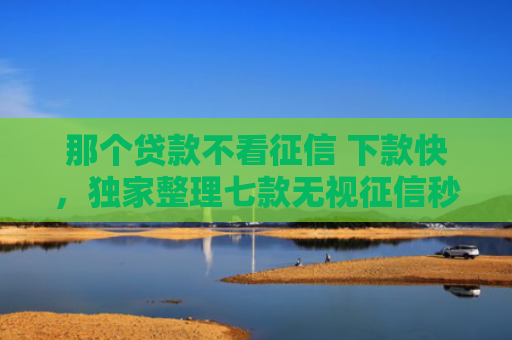 那个贷款不看征信 下款快，独家整理七款无视征信秒下款的网贷